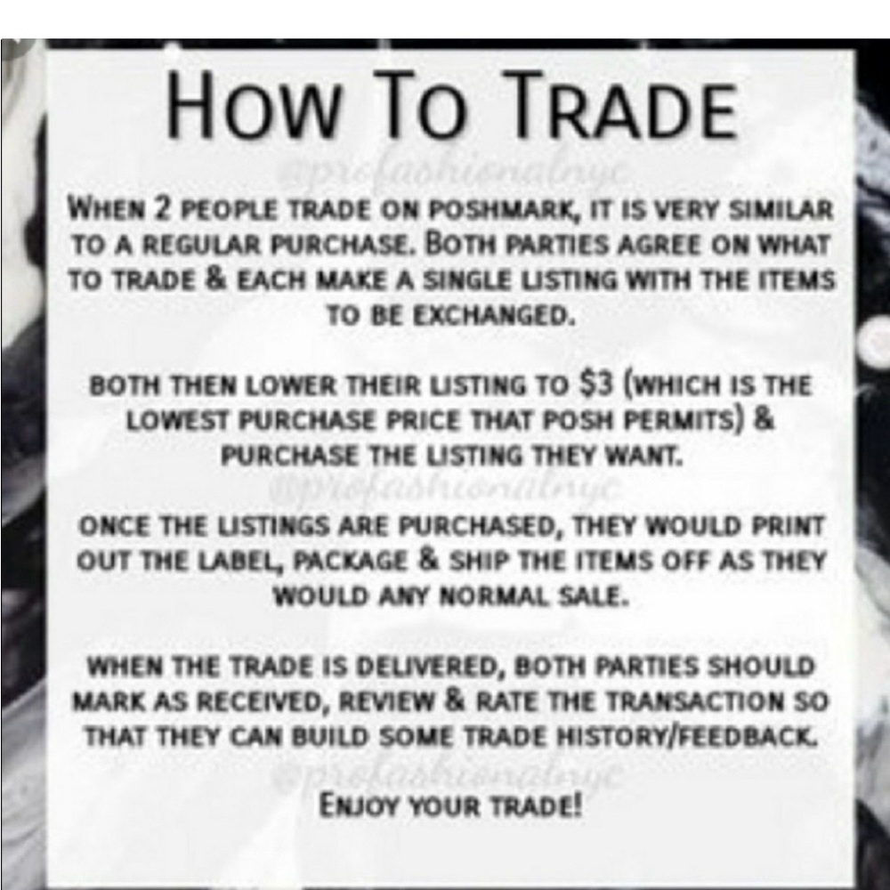 How to trade